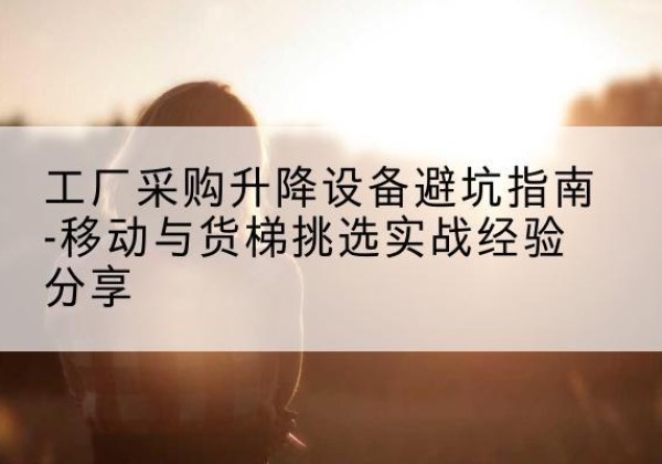 东台移动式升降机怎么选-工厂采购升降设备避坑指南-移动与货梯挑选实战经验分享